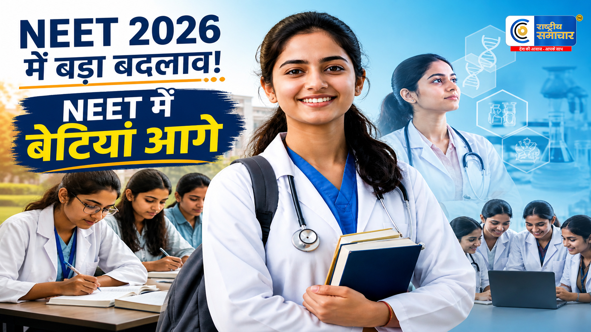 NEET UG 2026 में लड़कियों का दबदबा : मेडिकल एंट्रेंस में बेटियों ने बनाई टॉप रैंक पर मजबूत पकड़ रचा इतिहास 