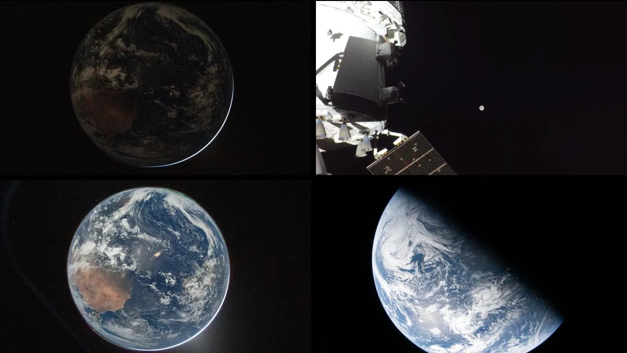 NASA के Artemis II मिशन ने अंतरिक्ष से ऐसी तस्वीरें भेजी हैं..