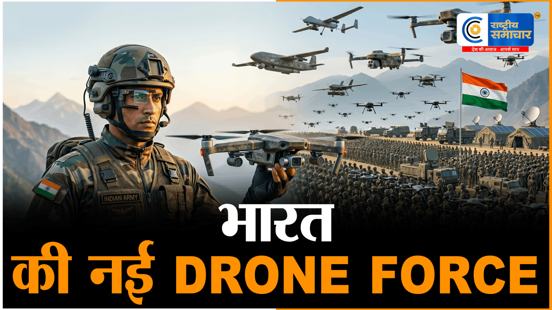 भारतबना रहा 50 हजार जवानों की स्पेशल Drone Force,हर सैनिक के पास होगा अपना ड्रोन!