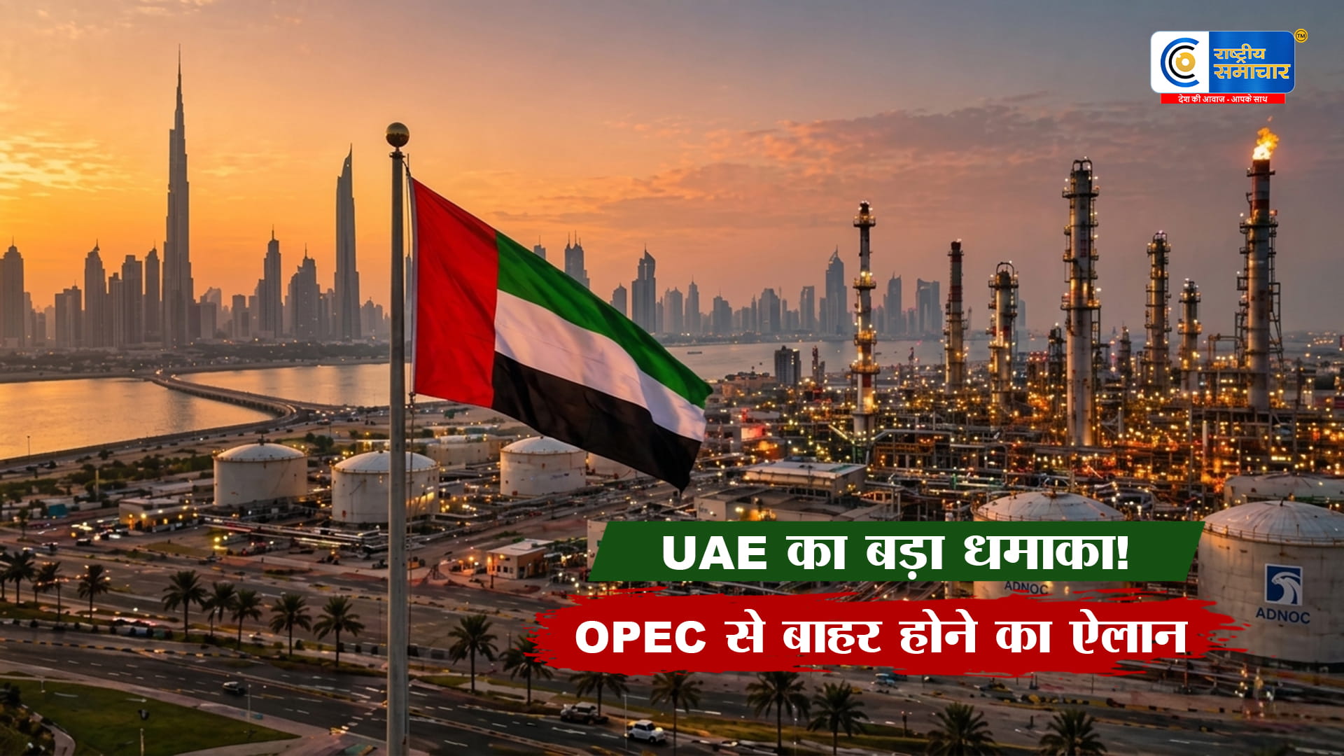 UAE ने OPEC छोड़ा: तेल बाजार में बड़ा बदलाव,सऊदी अरब से बढ़ी टकराहट,अधिक उत्पादन और बाजार हिस्सेदारी बढ़ाने 