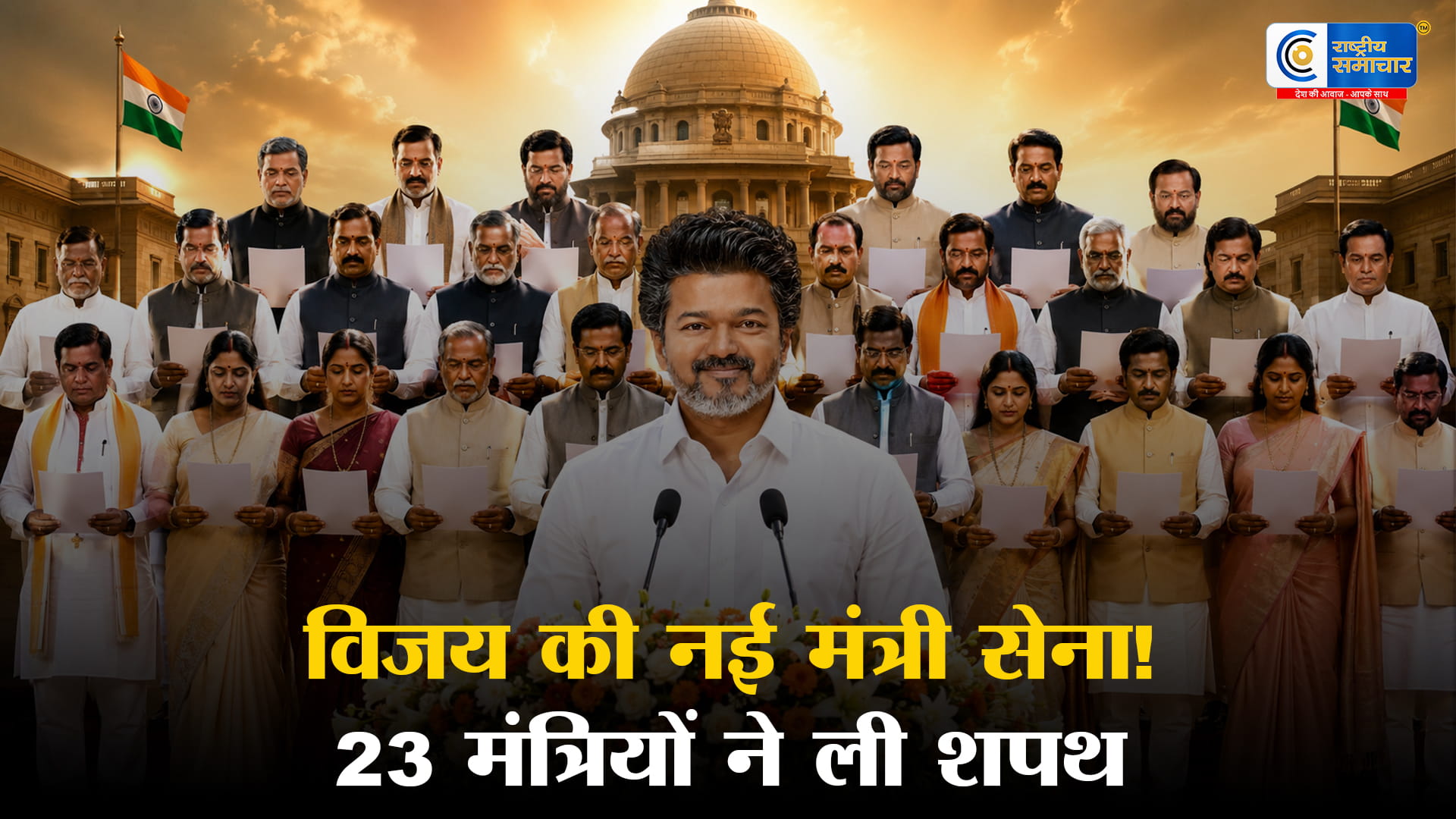 तमिलनाडु में विजय सरकार का बड़ा कैबिनेट विस्तार23 नए मंत्री शामिल; कांग्रेस 6 दशक बाद सत्ता में वापसी
