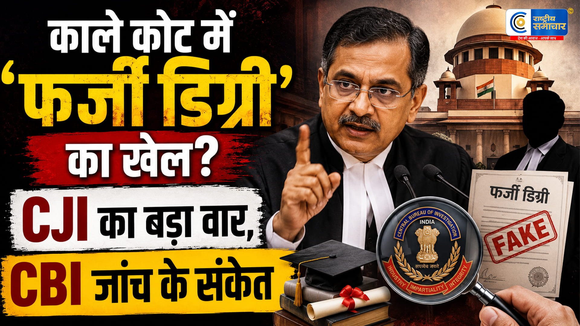 'काले कोट में पैरासाइट?'फर्जी डिग्री वाले वकीलों पर सुप्रीम कोर्ट का हंटर, CJI सूर्यकांत ने दिए CBI जांच के संकेत
