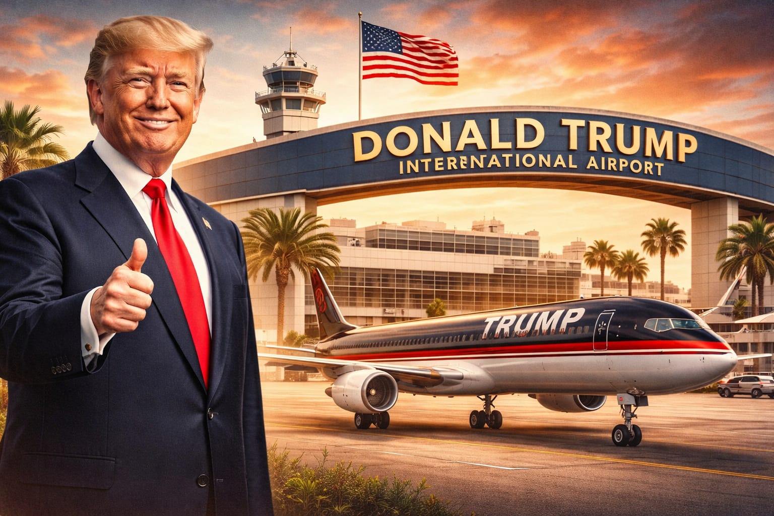 फ्लोरिडा एयरपोर्ट का नाम बदलेगा: “President Donald J. Trump International Airport” नया नाम“,1 जुलाई से लागू होगा