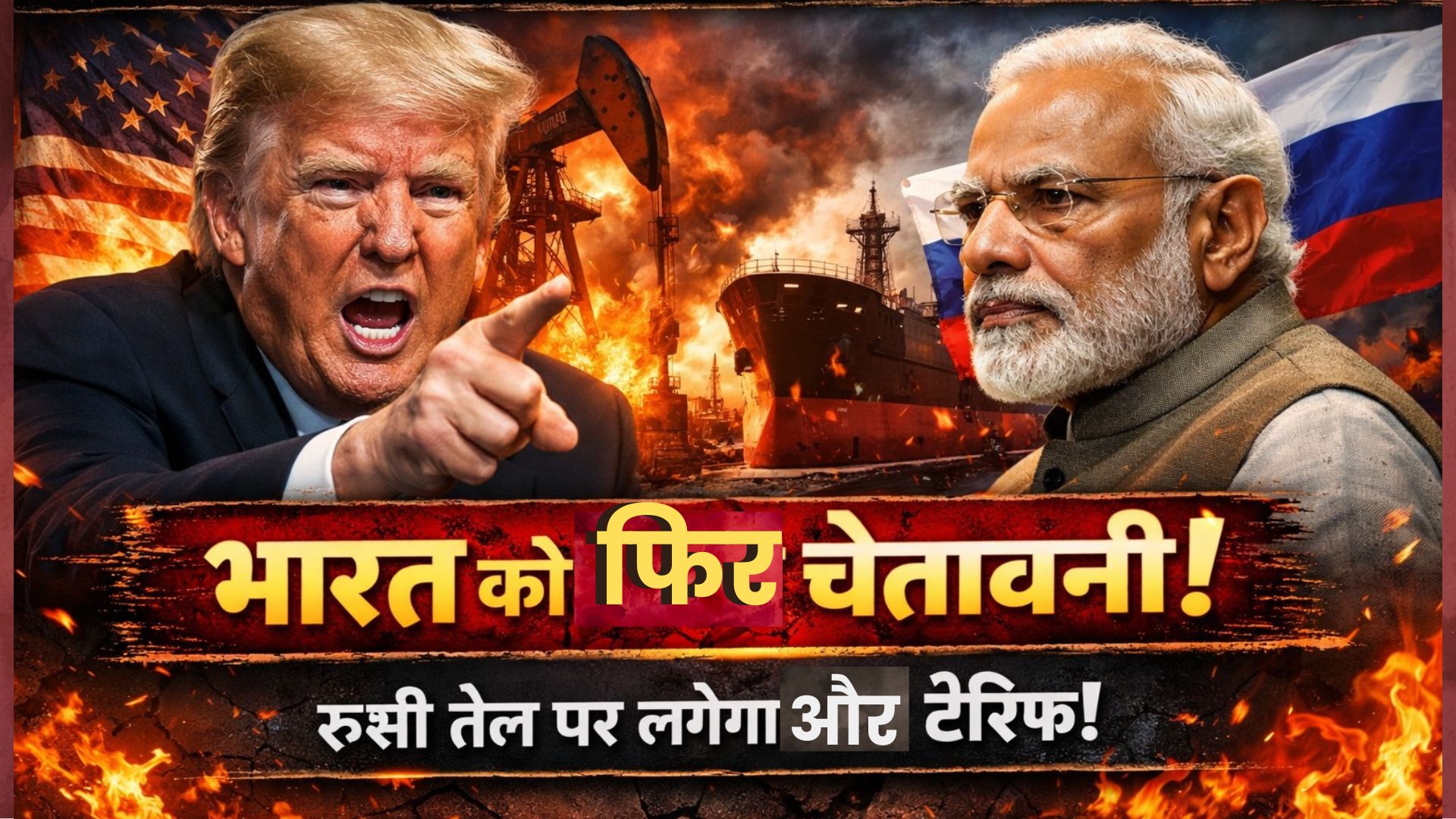 ट्रंप ने फिर हिमाकत की, कहा- अगर भारत रूसी तेल आयात करना जारी रखता है तो और टैरिफ लगाए जाएंगे