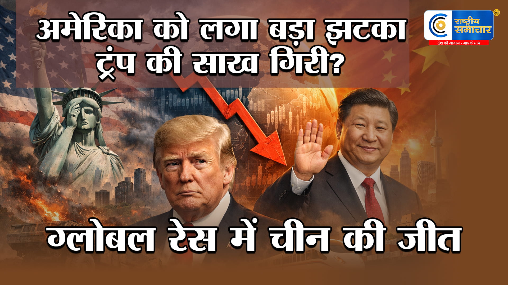 ट्रंप के दौर में गिरी अमेरिका की साखग्लोबल रेस में चीन निकला आगे,Gallup सर्वे 2025 में बड़ा खुलासा