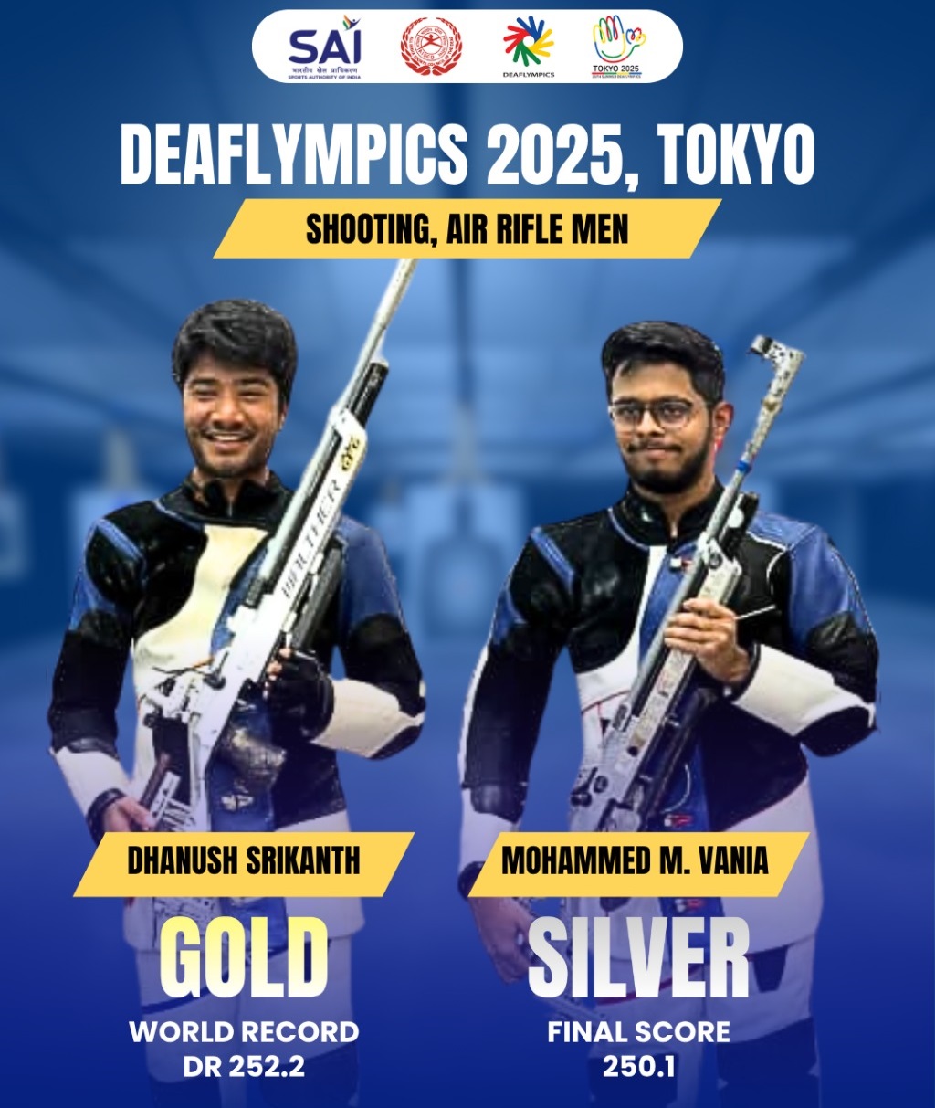 डेफलिंपिक्स में भारत की शानदार शुरुआत, धनुष ने जीता स्वर्ण पदक 