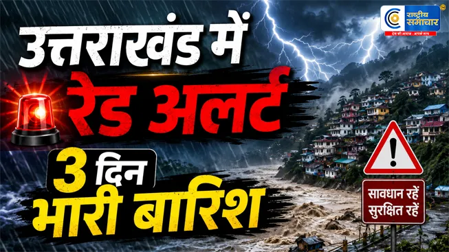 उत्तराखंड में भारी बारिश का अलर्ट,देहरादून - नैनीताल समेत कई जिलों में IMD की चेतावनी