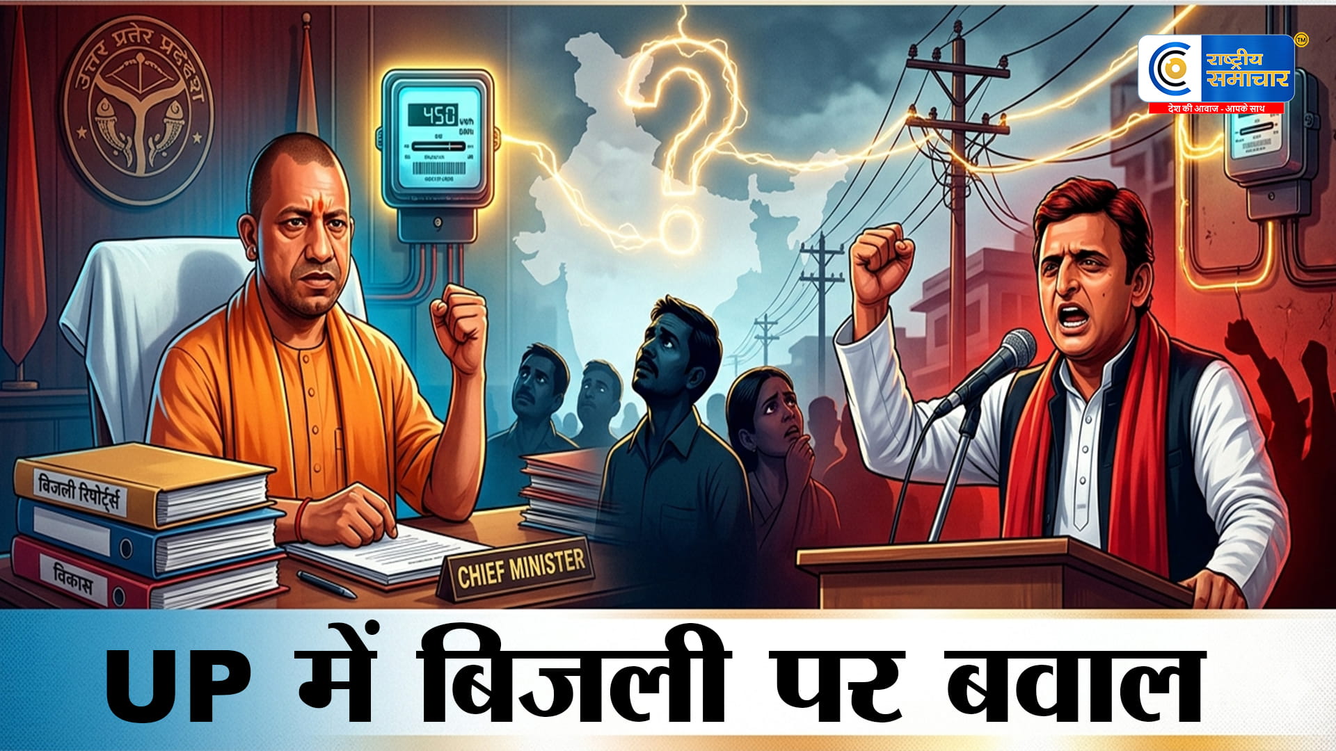 स्मार्ट मीटर पर यूपी में सियासी घमासान:योगी आदित्यनाथ ने मांगी जांच रिपोर्ट, अखिलेश यादव का 300 यूनिट फ्री बिजली का दांव