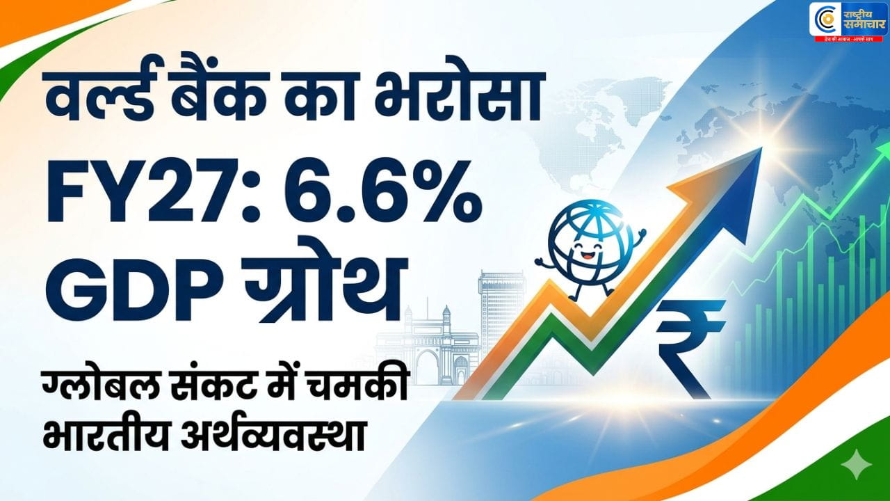 ग्लोबल संकट के बीच चमका भारत: भारत की GDP ग्रोथ 6.6% तक बढ़ी, ग्लोबल संकट में भी चमकी अर्थव्यवस्था