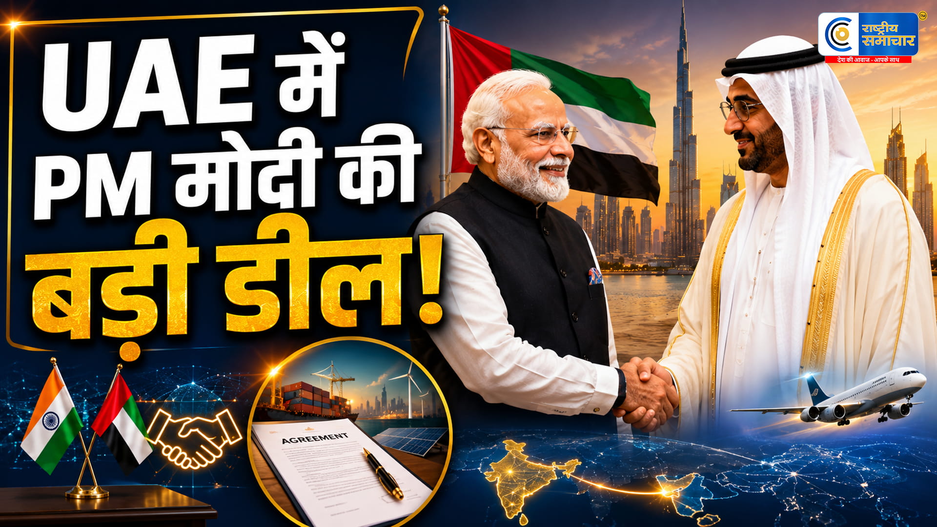 अबू धाबी में PM मोदी का भव्य स्वागतभारत-UAE के बीच LPG सप्लाई और रक्षा सहयोग पर बड़े समझौते