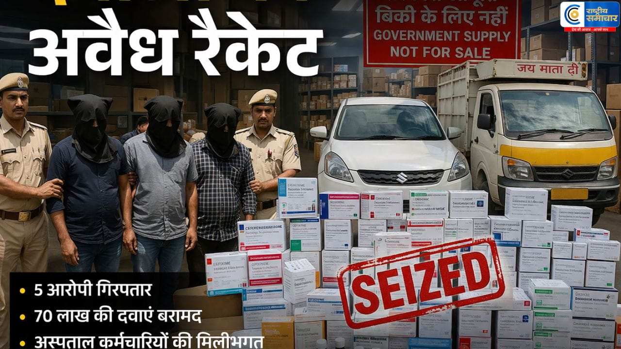 दवाओं का अवैध रैकेटदिल्ली में रैकेट पकड़ा गया, पुलिस ने जब्त किए 70 लाख रुपए के स्टॉक,क्राइम ब्रांच ने पांच आरोपियों को गिरफ्तार किया