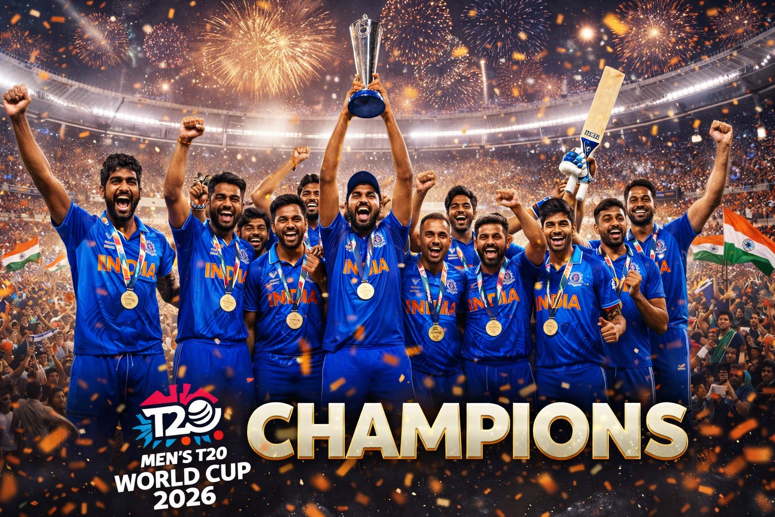 ब्लू तूफ़ान का विश्व विजय : बुमराह का कहर, सैमसन-अभिषेक की चमक और भारत ने अपने नाम दर्ज कराया  T20 ताज