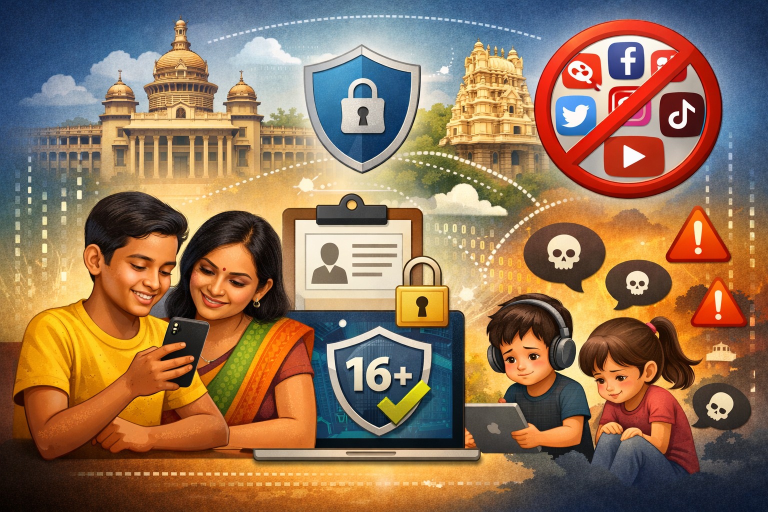  सुरक्षित बचपन : सोशल मीडिया पर अकाउंट बनाने से पहले माता-पिता की अनुमति और उम्र सत्यापन जरूरी