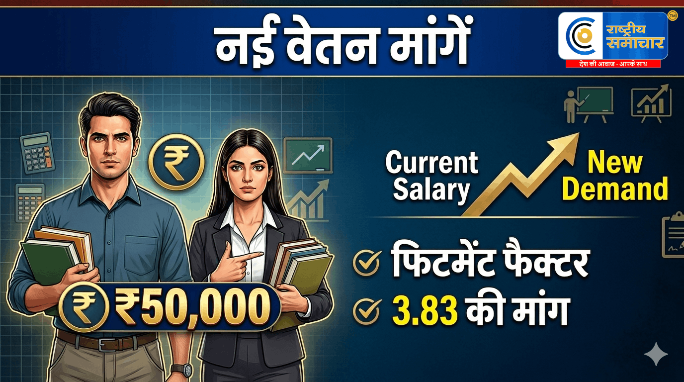 8वें वेतन आयोग में बड़ा बदलाव? टीचर्स की बेसिक सैलरी ₹50,000 करने की मांग, OPS बहाली पर भी जोर