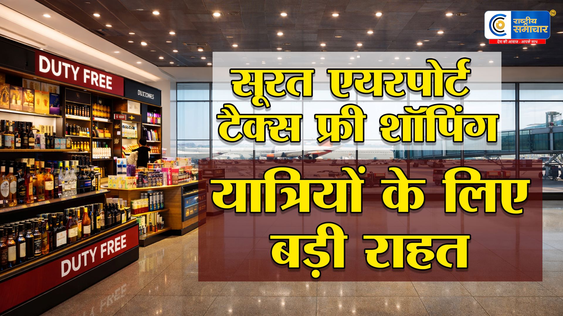 सूरत एयरपोर्ट पर जल्द खुलेंगी ड्यूटी फ्री शॉप्स, शराब, चॉकलेट और लग्जरी सामान बाजार से सस्ते, यात्रियों को मिलेगी टैक्स फ्री सुविधा 