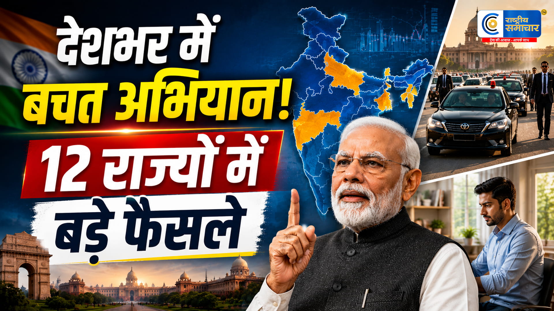 पीएम मोदी की बचत अपील का असर:12 राज्यों में बड़े फैसले, कहीं आधा हुआ काफिला तो कहीं शुरू हुआ वर्क फ्रॉम होम
