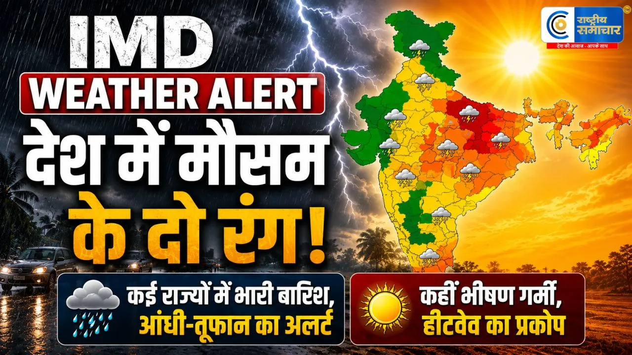 दिल्ली-यूपी में भीषण गर्मी जारी19 राज्यों में आंधी-तूफान और बारिश का IMD अलर्ट,हरियाणा और राजस्थान में गर्मी का प्रकोप 