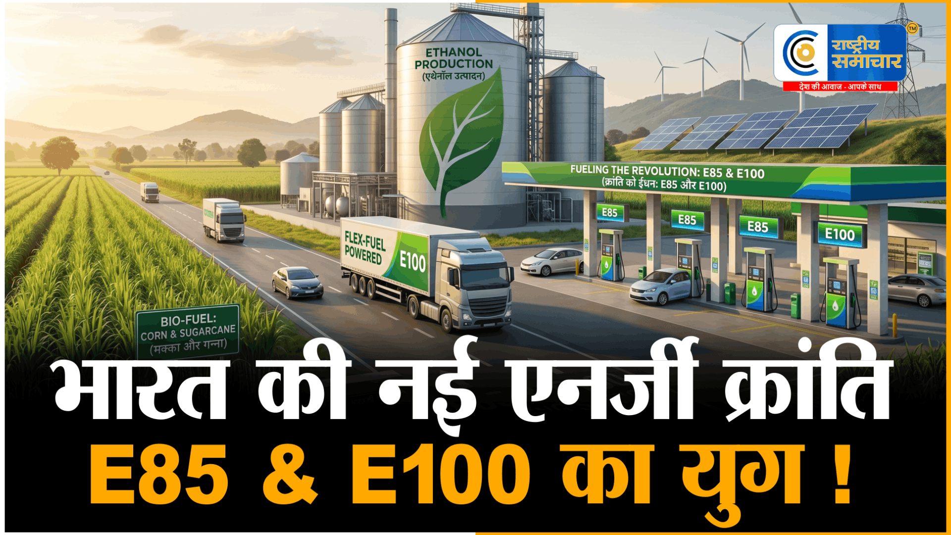 भारत में E85 और E100 ईंधनको मंजूरी की तैयारी,पेट्रोल-डीजल पर निर्भरता घटाने की बड़ी पहल,सरकार ने नए वाहन नियमों का ड्राफ्ट जारी 