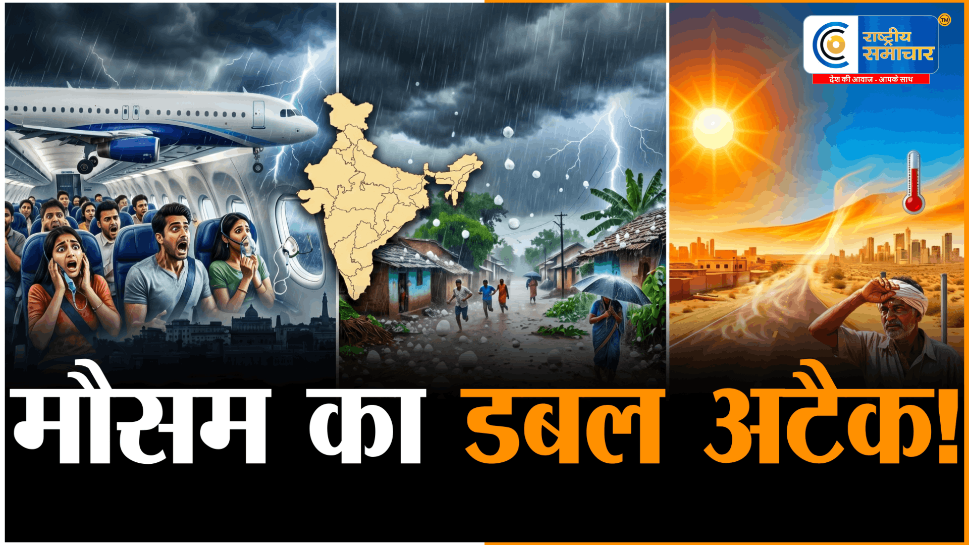 देशभर में बदला मौसम:पटना में टर्बुलेंस से दहशत, कहीं बारिश-ओले तो कहीं 42°C पार पहुंचा तापमान,उत्तर भारत में आंधी-बारिश का असर