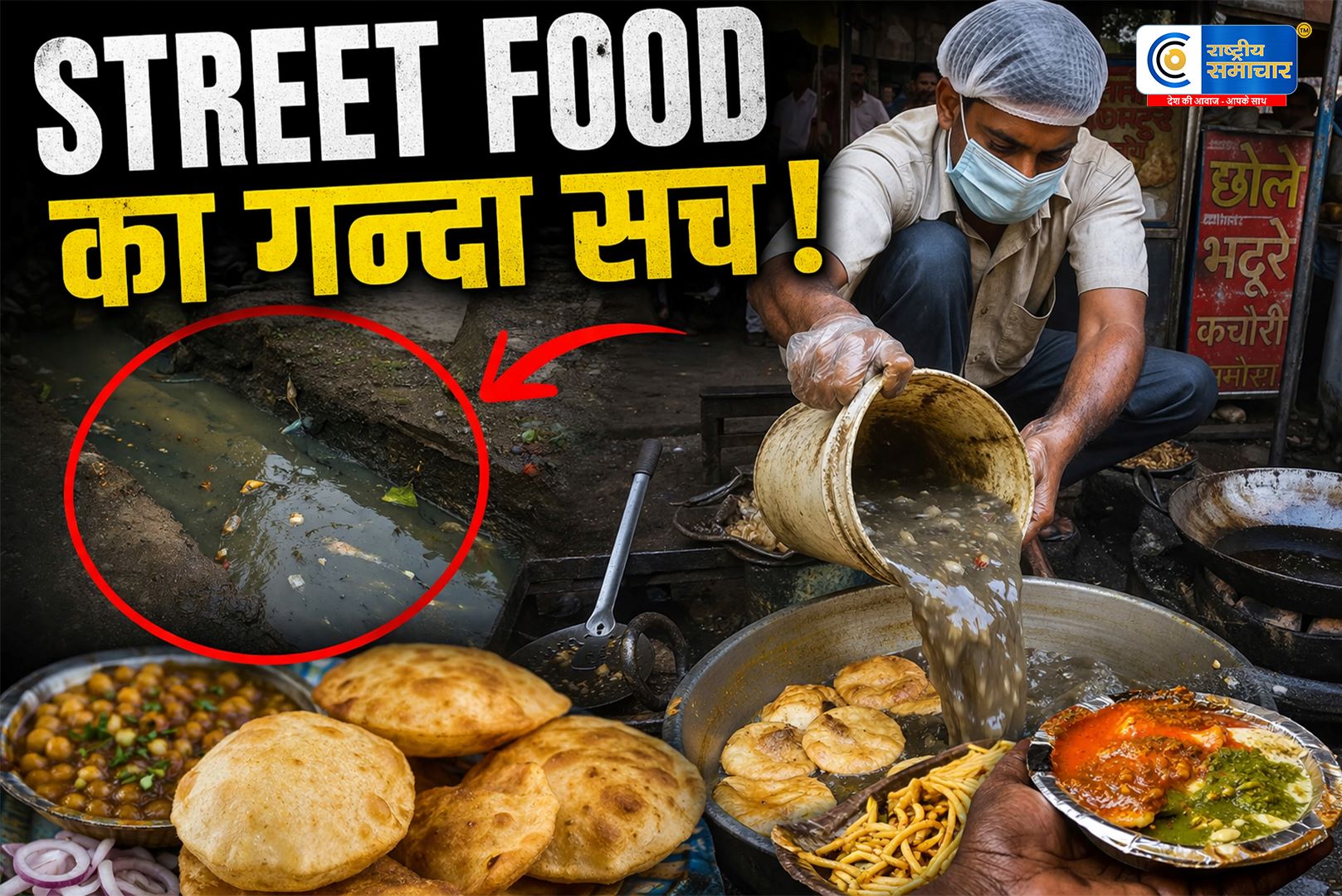 नाले के पानी से तैयार हो रहा था नाश्ता: अकोला का चौंकाने वाला वीडियो हुआ वायरल, लोगों में मचा हड़कंप ,स्वास्थ्य अधिकारियों ने शुरू की जांच 