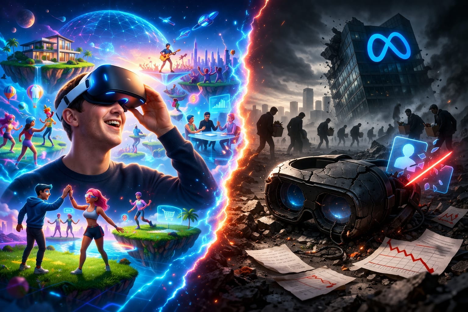 मेटावर्स का सपना टूटा:‘मेटा’ अब AI की ओर, अरबों डॉलर का प्रोजेक्ट सिमटा Mark Zuckerberg का बड़ा यू-टर्न