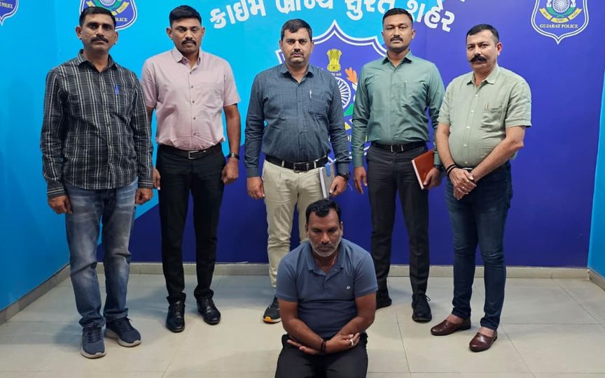 सूरत में बड़ी कारर्वाई :देश के कई राज्यों में सैकड़ों चोरी की वारदातों को अंजाम देने वाला शातिर आरोपी हत्थे चढ़ा  