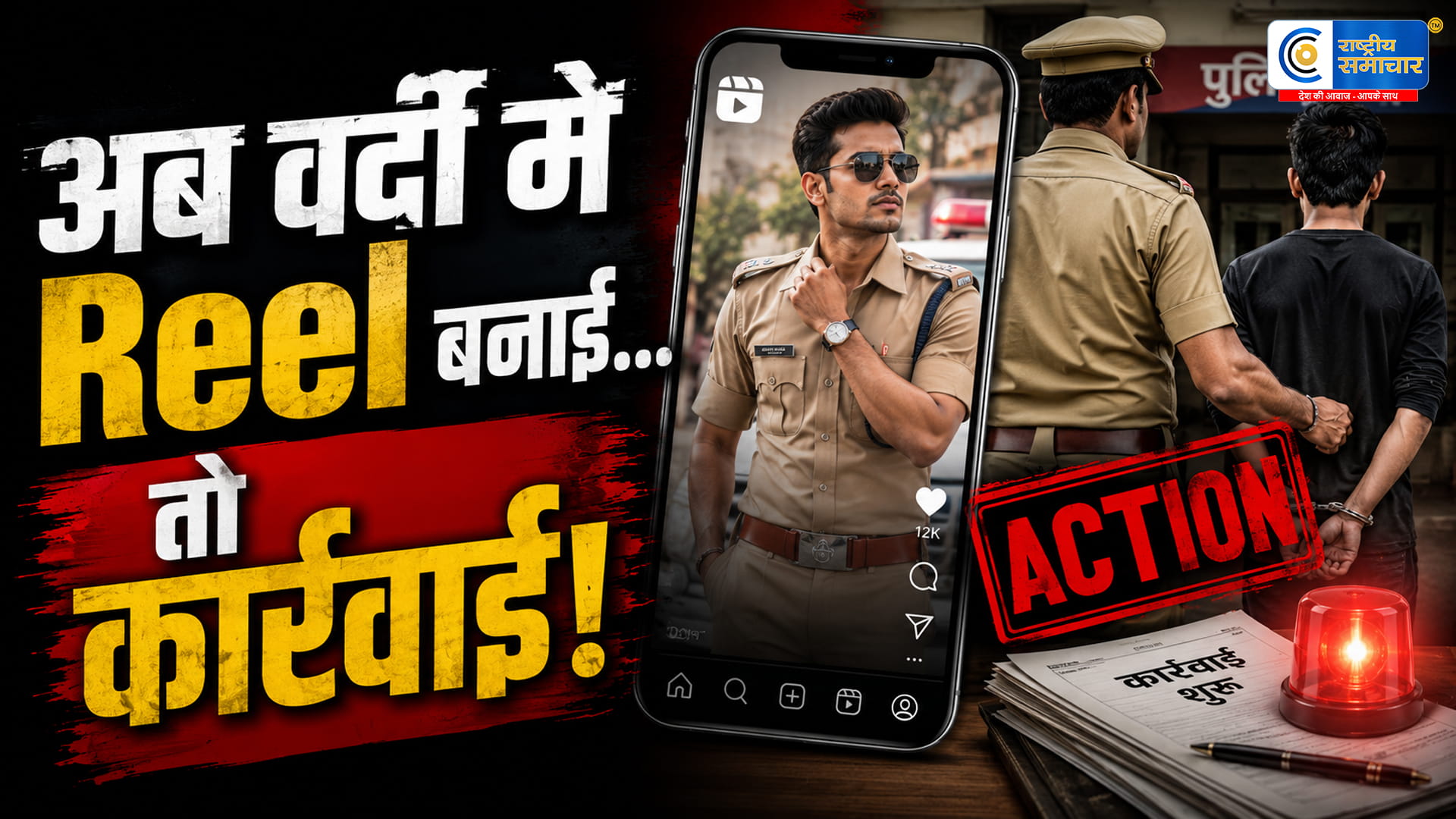 रीलबाज पुलिसकर्मियों पर बड़ा एक्शन! UP Police का सख्त फरमान, अब सोशल मीडिया पर गलती पड़ी भारी