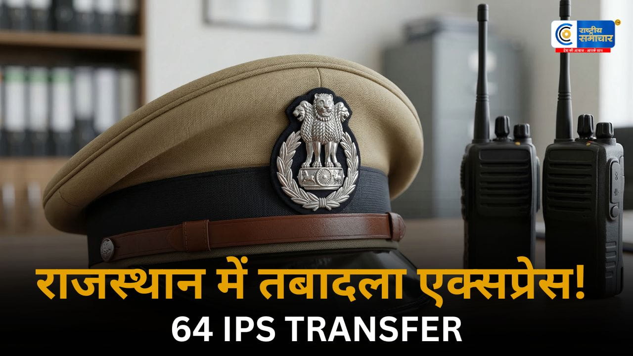 राजस्थान में चली तबादला एक्सप्रेस,64 IPS अधिकारियों का ट्रांसफर, 24 से ज्यादा जिलों के SP बदले, कई अधिकारियों को मिली नई जिम्मेदारी