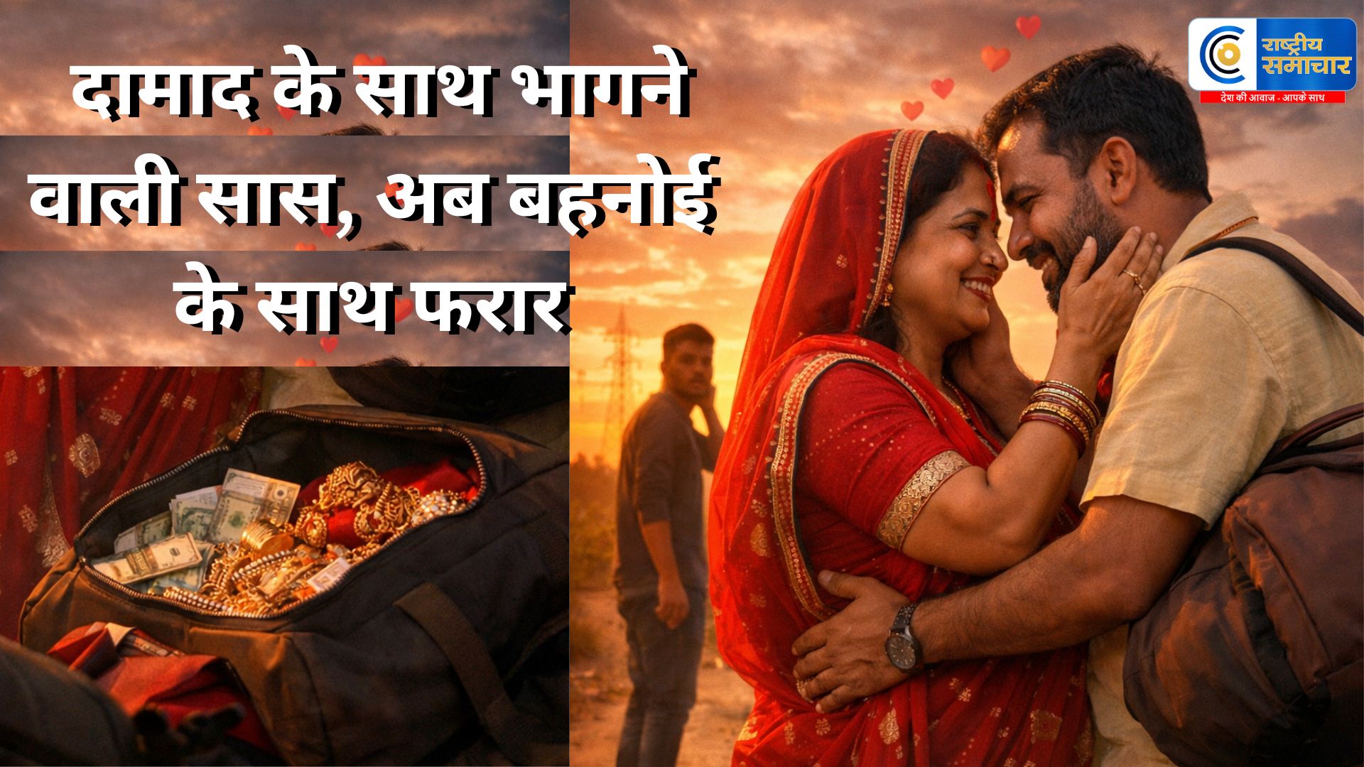 अजब प्रेम की गजब कहानी :बेटी की श्माशादी से ऐन पहले दमाद के साथ भागने वाली सास, अब बहनोई के साथ फरार