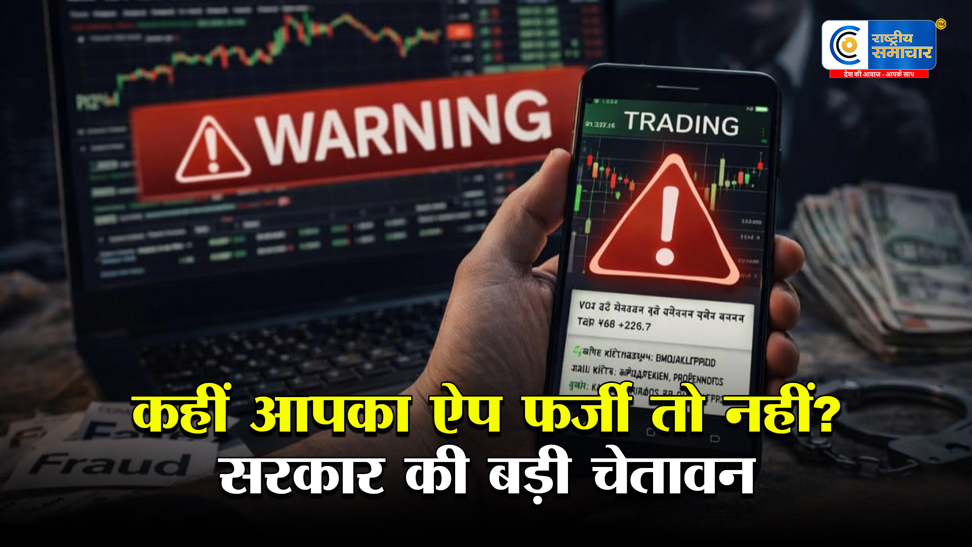 फर्जी ट्रेडिंग ऐप्स का बड़ा खतरा! सरकार ने जारी की चेतावनी, असली जैसे दिखाकर लोगों से हो रही करोड़ों की ठगी 