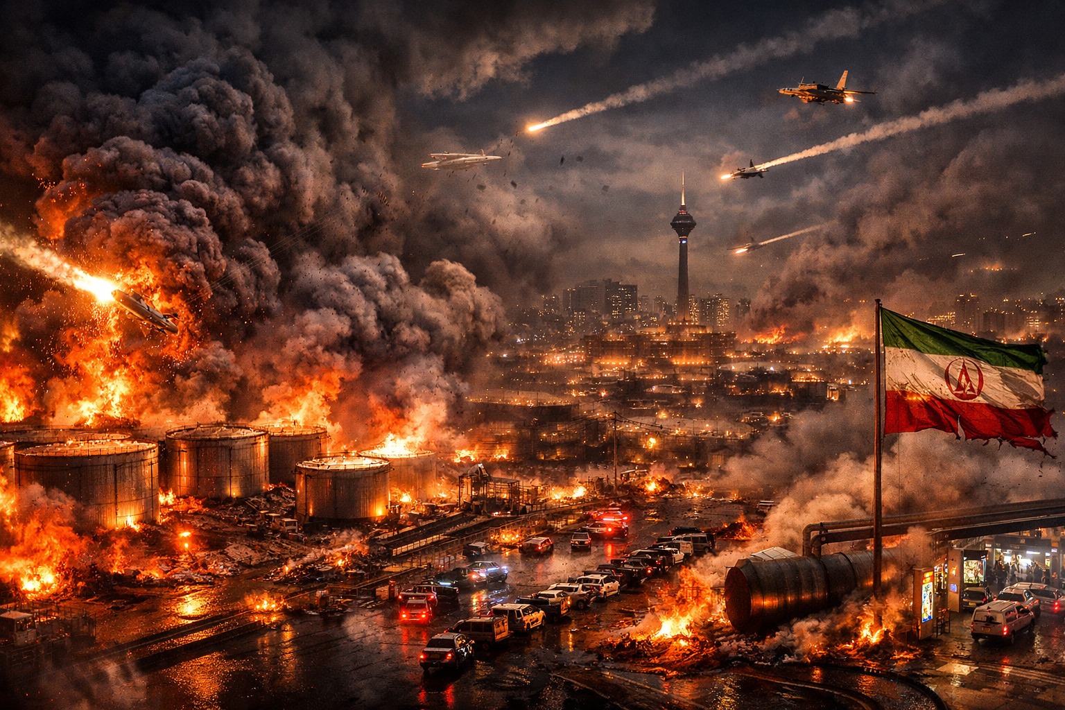 जली ईरान की लाइफ लाइन : महत्वपूर्ण चार तेल ठिकानों पर एयरस्ट्राइक से दुनिया में हलचल