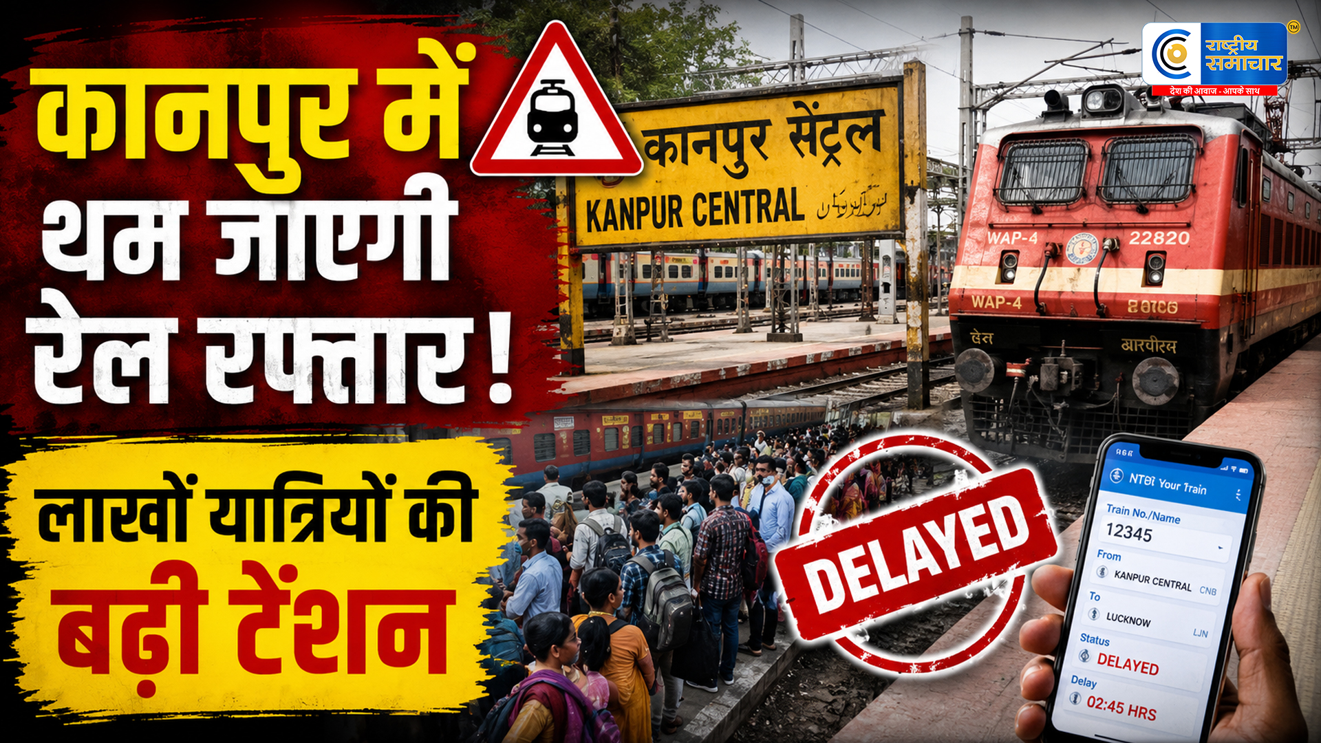  कानपुर सेंट्रल स्टेशन पर 24 घंटे का ‘रेल लॉकडाउन’  6 साल बाद बड़ा मेगा ब्लॉक; लाखों यात्रियों पर असर 