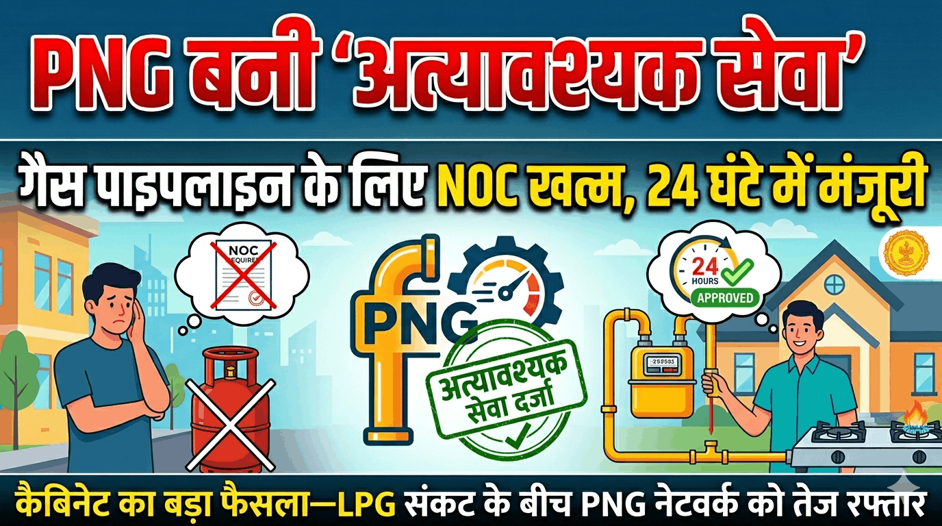 गैस संकट से निपटने का बड़ा प्लान!Maharashtra सरकार का बड़ा फैसला,PNG बनी अत्यावश्यक सेवा, तुरंत मंजूरी