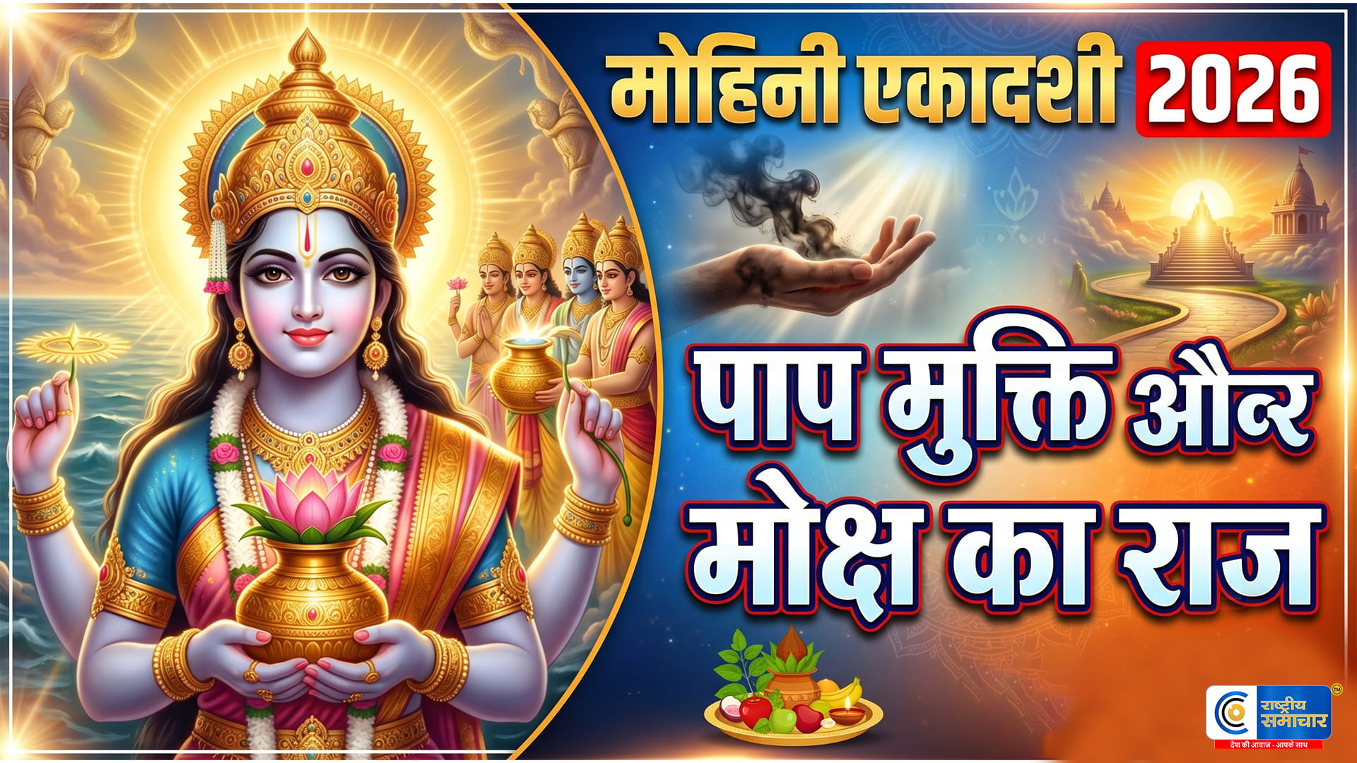 मोहिनी एकादशी 2026:कथा सुने बिना अधूरा रहेगा व्रत, जानें पाप मुक्ति और मोक्ष का रहस्य,27 अप्रैल को रखें मोहिनी एकादशी व्रत