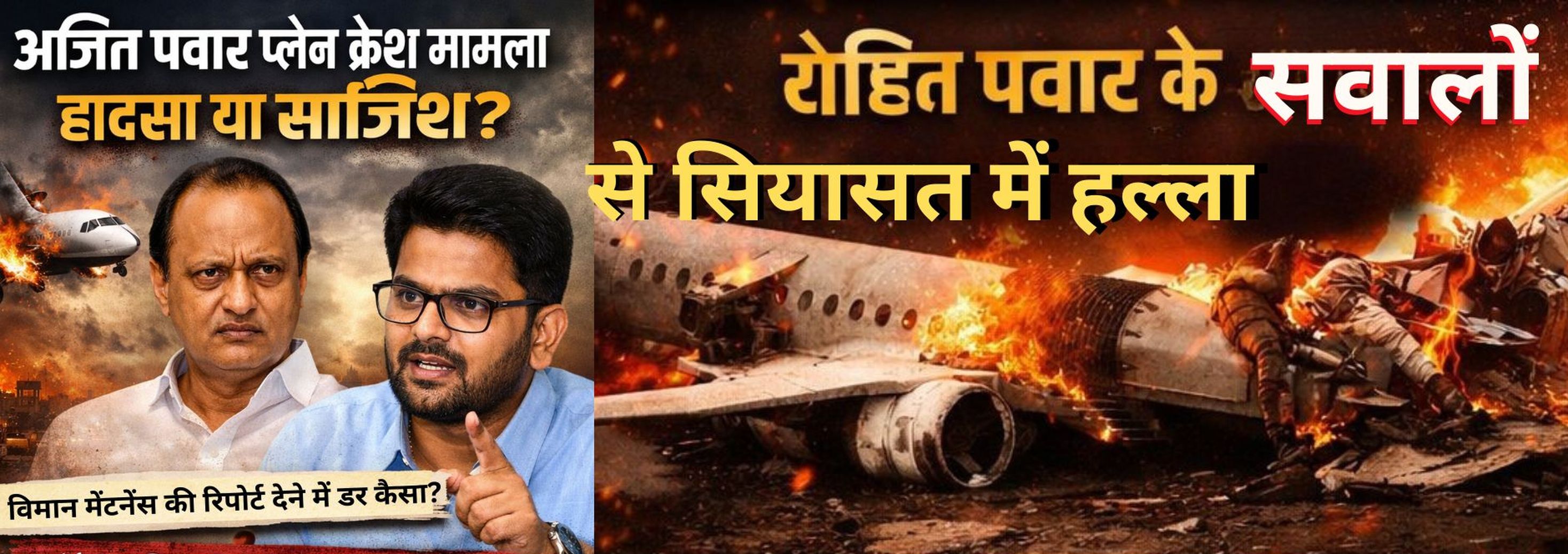  हादसा या साजिश ? अजित पवार प्लेन क्रैश मामला -भतीजे ने उठाए सवाल, सरकारी फाइल, यात्रा का मार्ग और देरी का जिक्र किया 