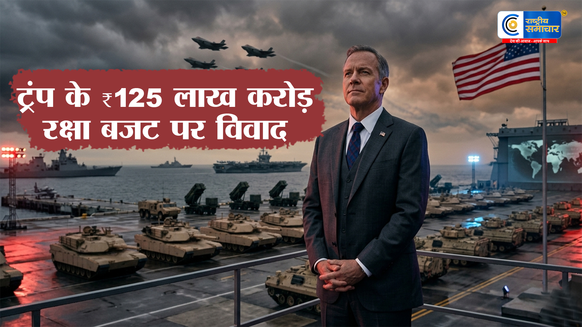 ट्रंप के ₹125 लाख करोड़ : रक्षा बजट पर विवाद,अमेरिकी रक्षा मंत्री बोले  फिर से दुनिया में धाक जमानी है
