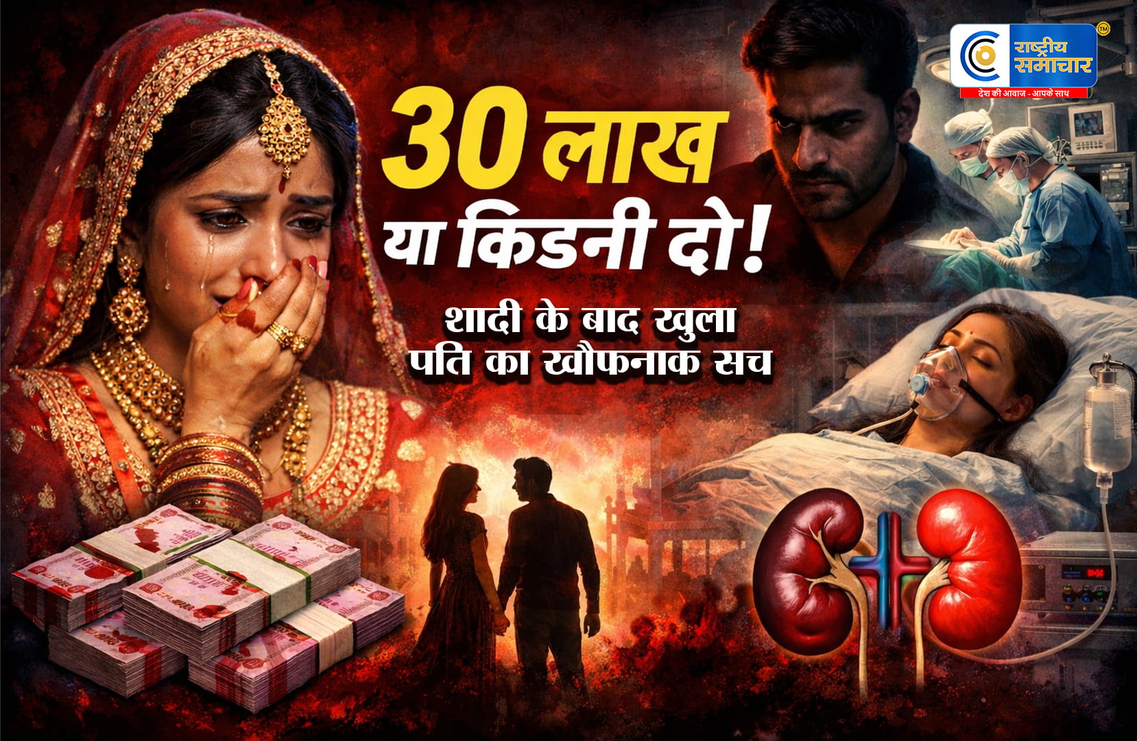 कानपुर में हैरान करने वाला मामला:30 लाख लाओ या किडनी दो,पत्नी ने पति पर लगाया गंभीर बीमारी छिपाने का आरोप 