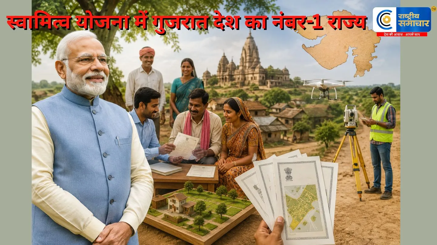 स्वामित्व योजना में गुजरात बना देश का नंबर-1 राज्यदूसरे चरण में बने आधे से अधिक प्रॉपर्टी कार्ड
