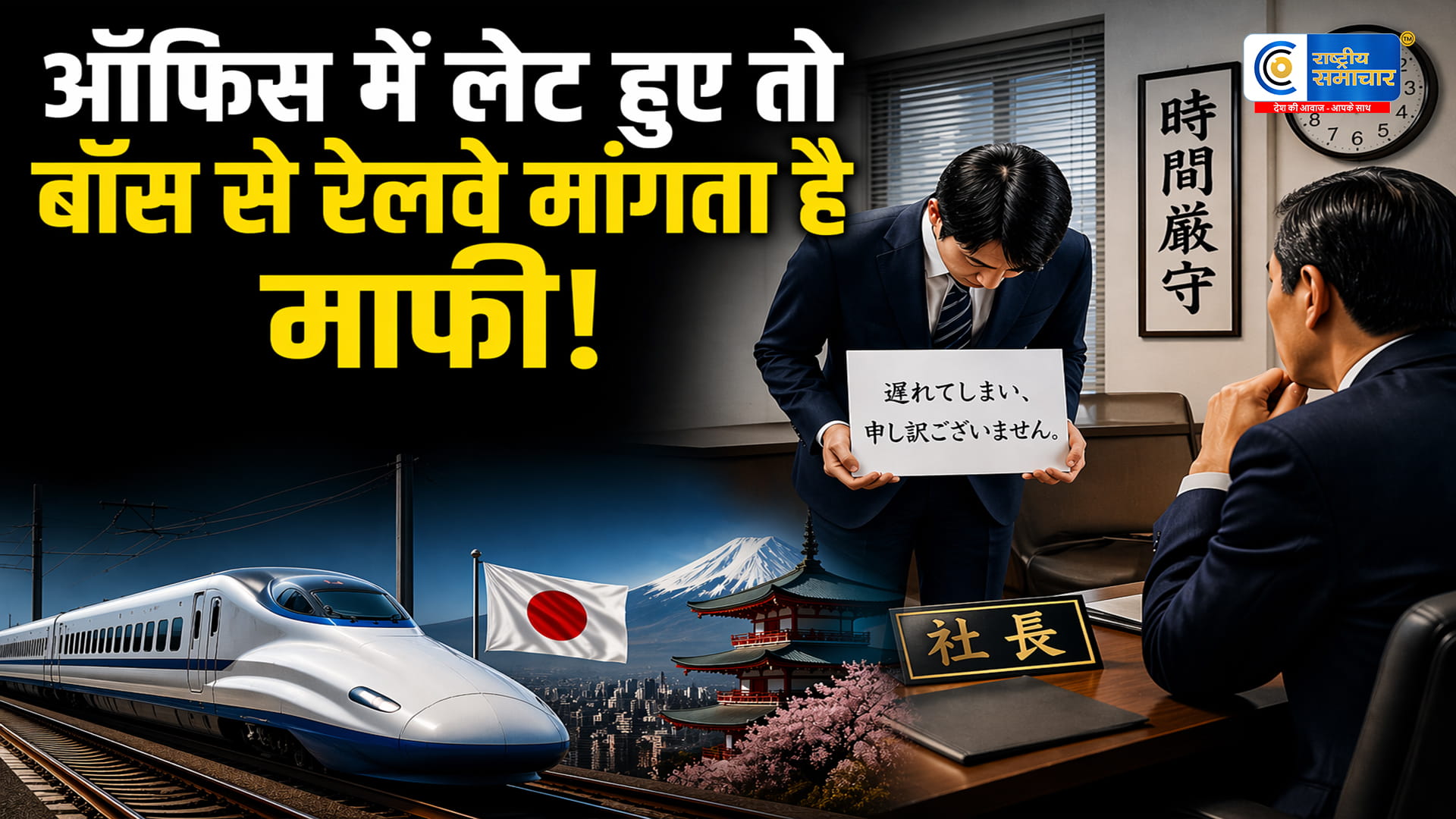 ऑफिस में लेट हुए तो बॉस से रेलवे मांगता है माफी! जापान की वो बातें जो उड़ा देती हैं भारतीयों की नींद,5 मिनट की देरी पर मिलता है 
