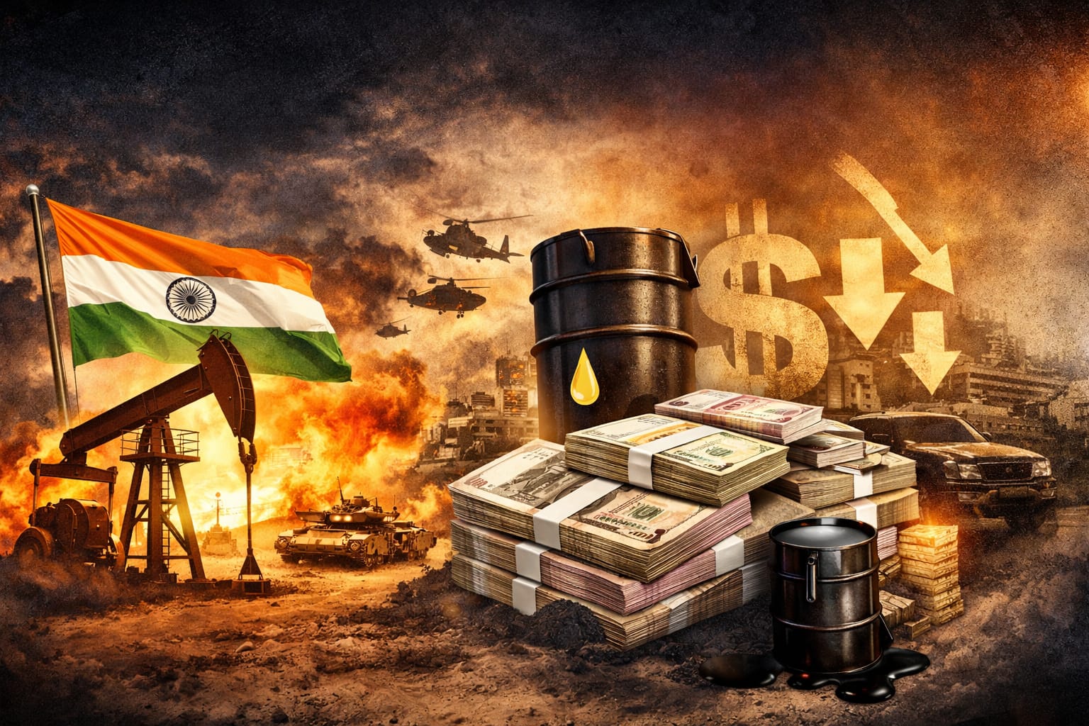 मिडिल-ईस्ट युद्ध के बीच भारत का बड़ा दांव: युद्ध और वैश्विक तनाव के बीच रुपये में तेल खरीदकर डॉलर को दी चुनौती India ने बदली रणनीति