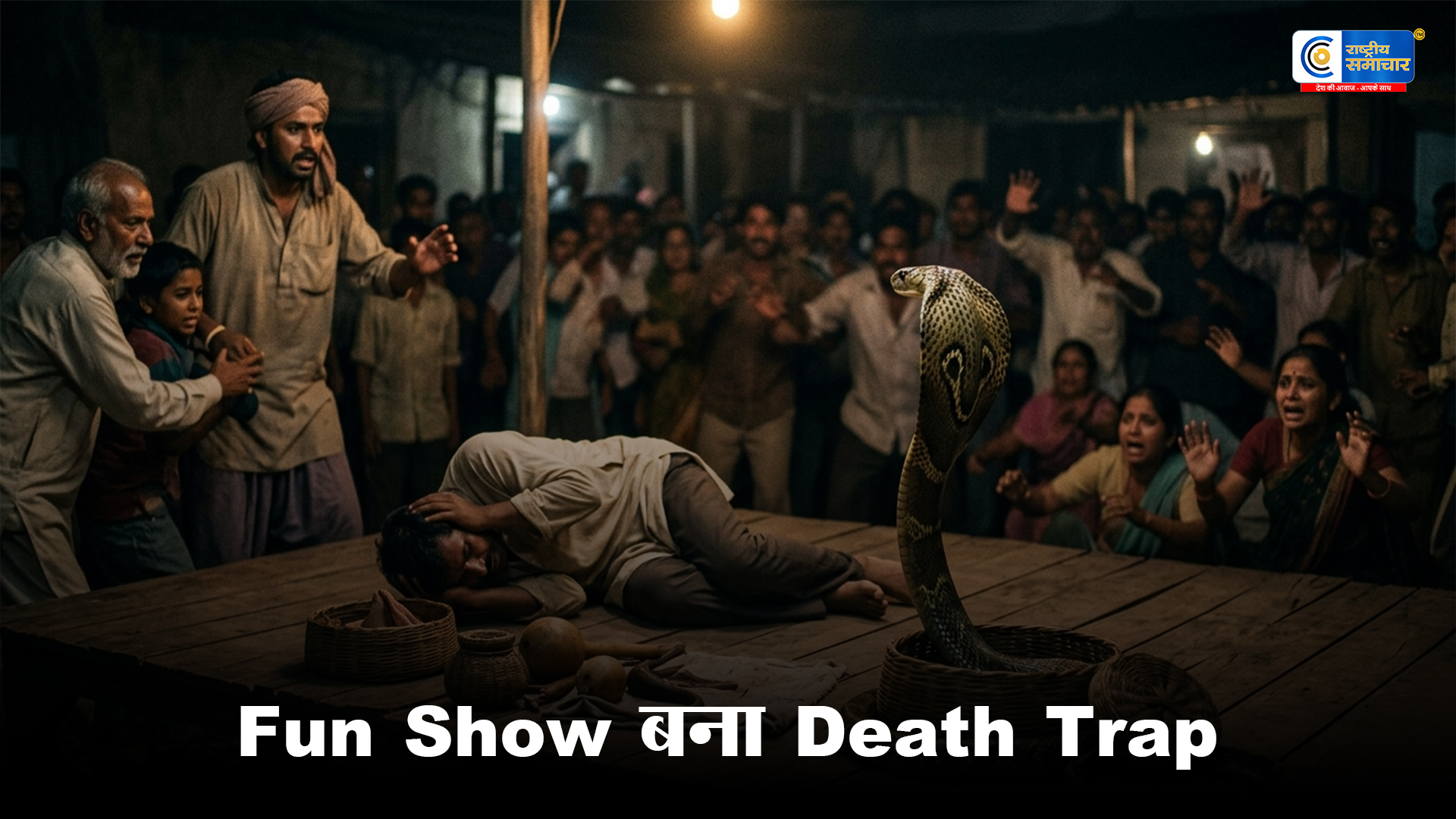 खौफनाक स्नेक शो बना मौत का खेल: लाइव परफॉर्मेंस के दौरान कोबरा कपड़ों में घुसा, डंस मारते ही टूरिस्ट की दर्दनाक मौत 