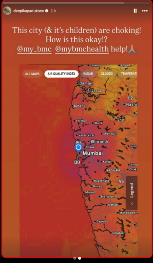Deepika Padukone मुंबई में सांस लेना मुश्किल!खराब हवा पर उठाई आवाज   