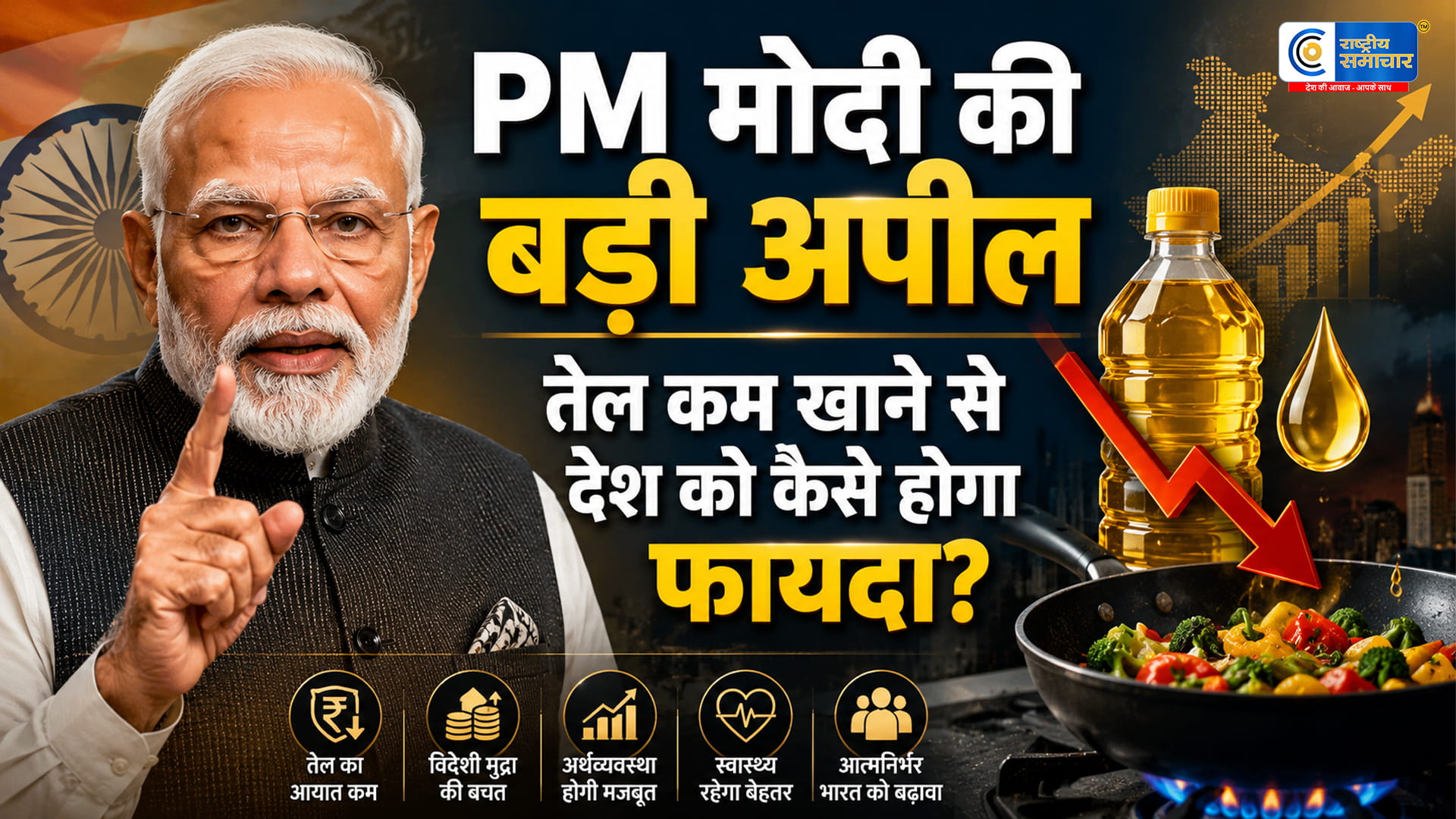 PM मोदी बार-बार क्यों दे रहे तेल कम खाने की सलाहजानिए सेहत, रुपये और देश की अर्थव्यवस्था से इसका कनेक्शन
