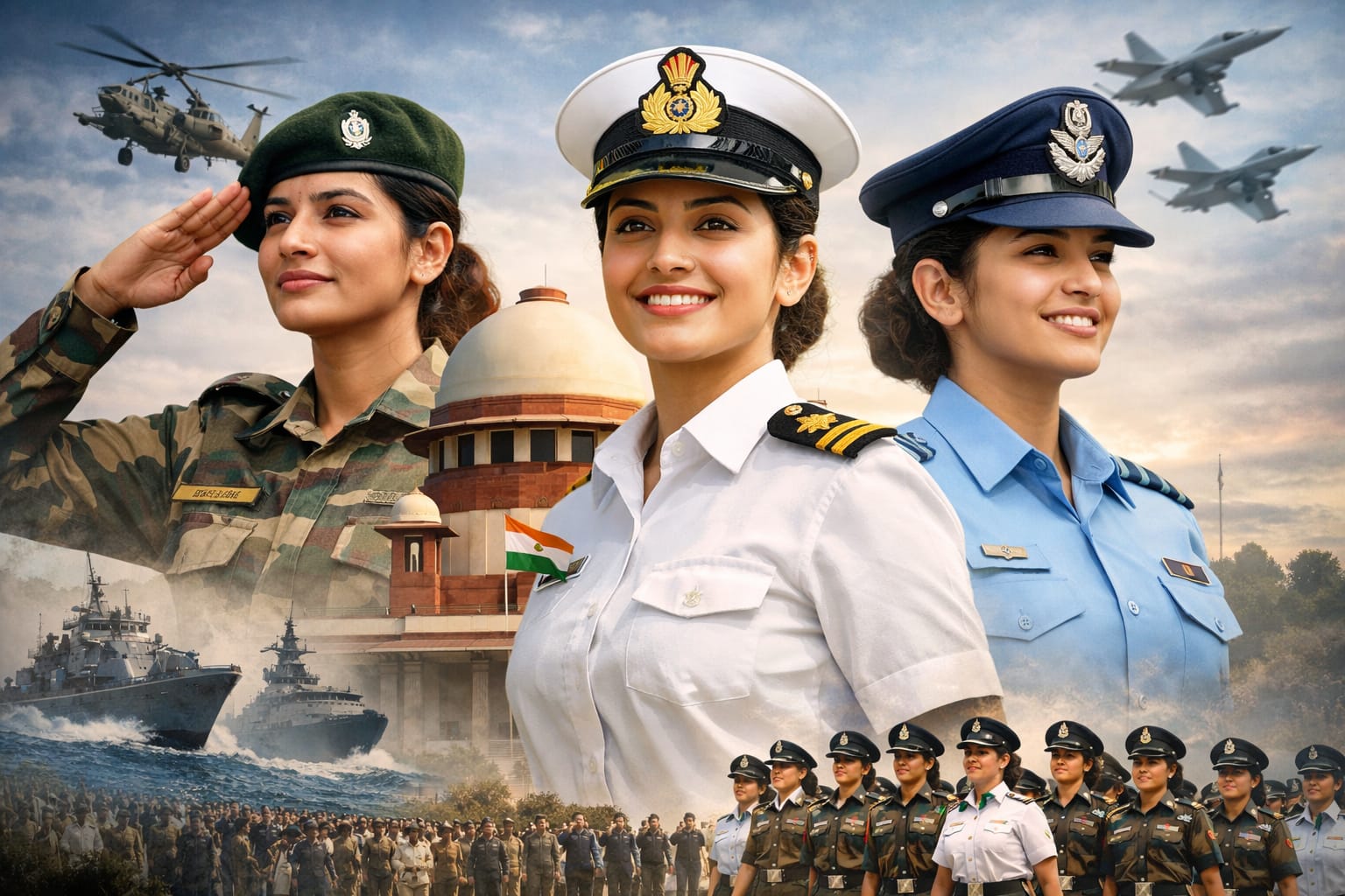  SUPREM COURT का ऐतिहासिक फैसला: SSC महिला अफसर को सेना में स्थायी कमीशन और पेंशन का अधिकार