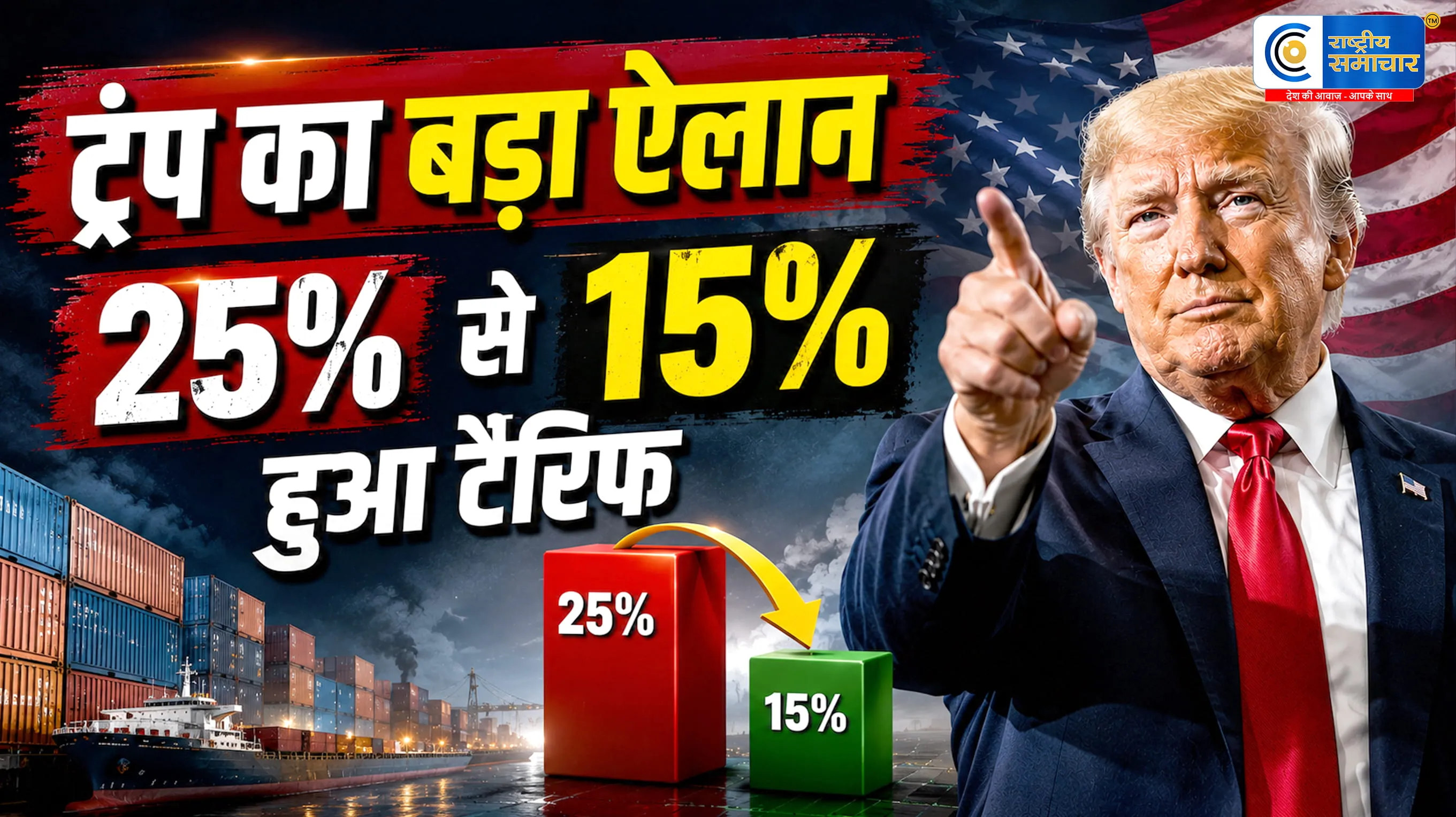 25% से 15% टैरिफ कर ट्रंप ने चला ऐसा दांवक्या अब बदल जाएंगे दुनिया के व्यापार और निवेश के सारे समीकरण ?