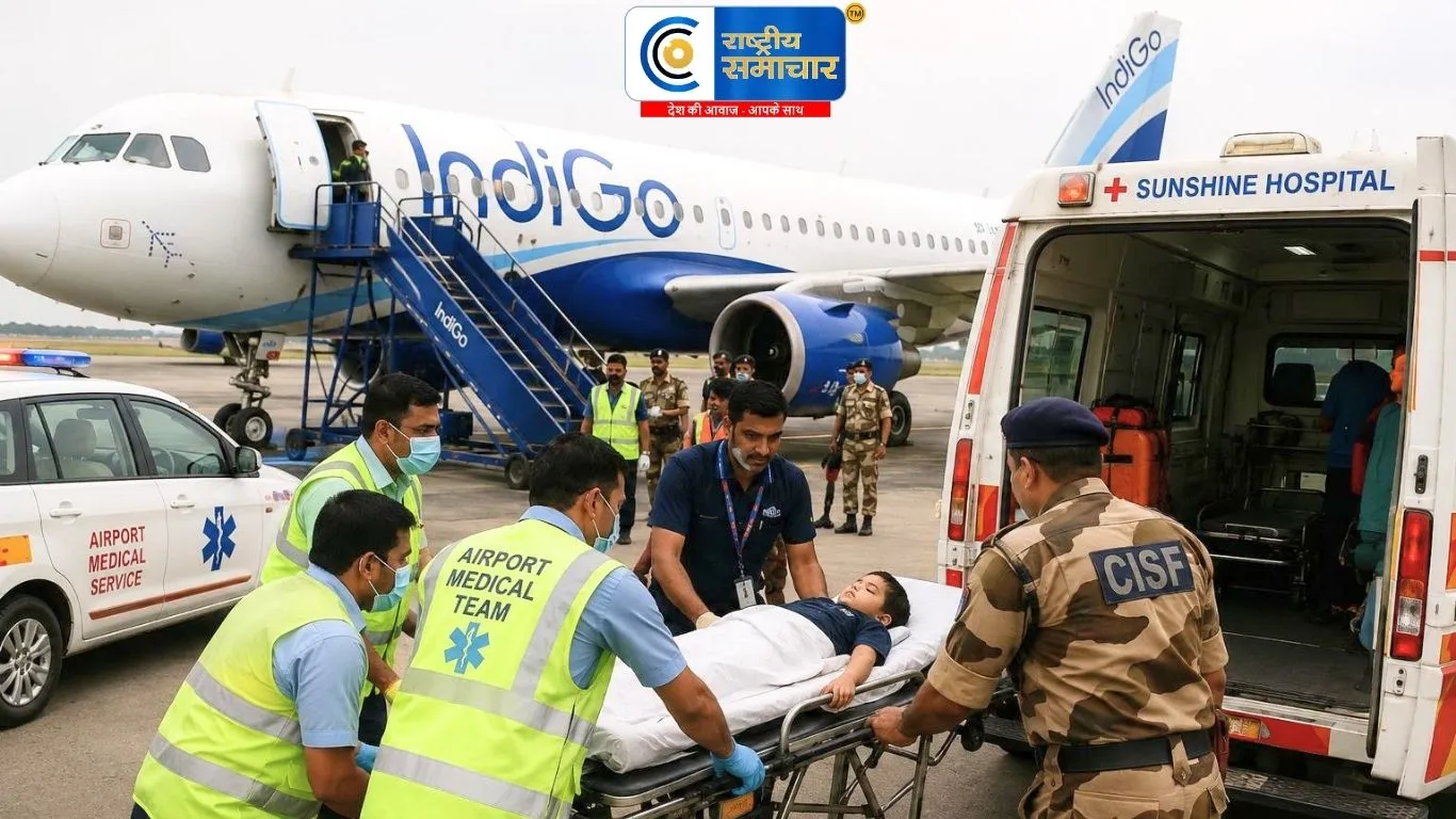 पायलट की सूझबूझ से बची 3 साल के मासूम की जानसूरत में कराई इमरजेंसी लैंडिंग
