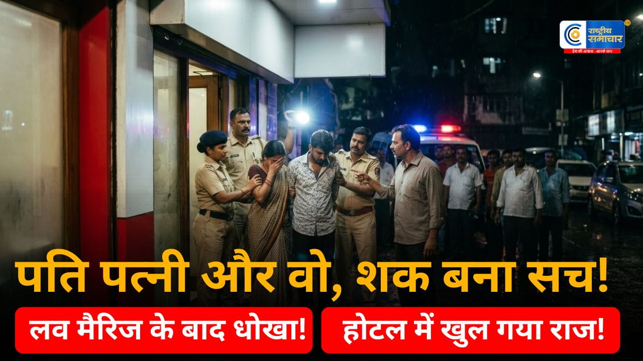 साढ़े तीन साल पहले हुआ था प्रेम विवाह, शक होने पर पति कर रहा था पीछा; होटल पहुंचते ही बुला ली पुलिस
