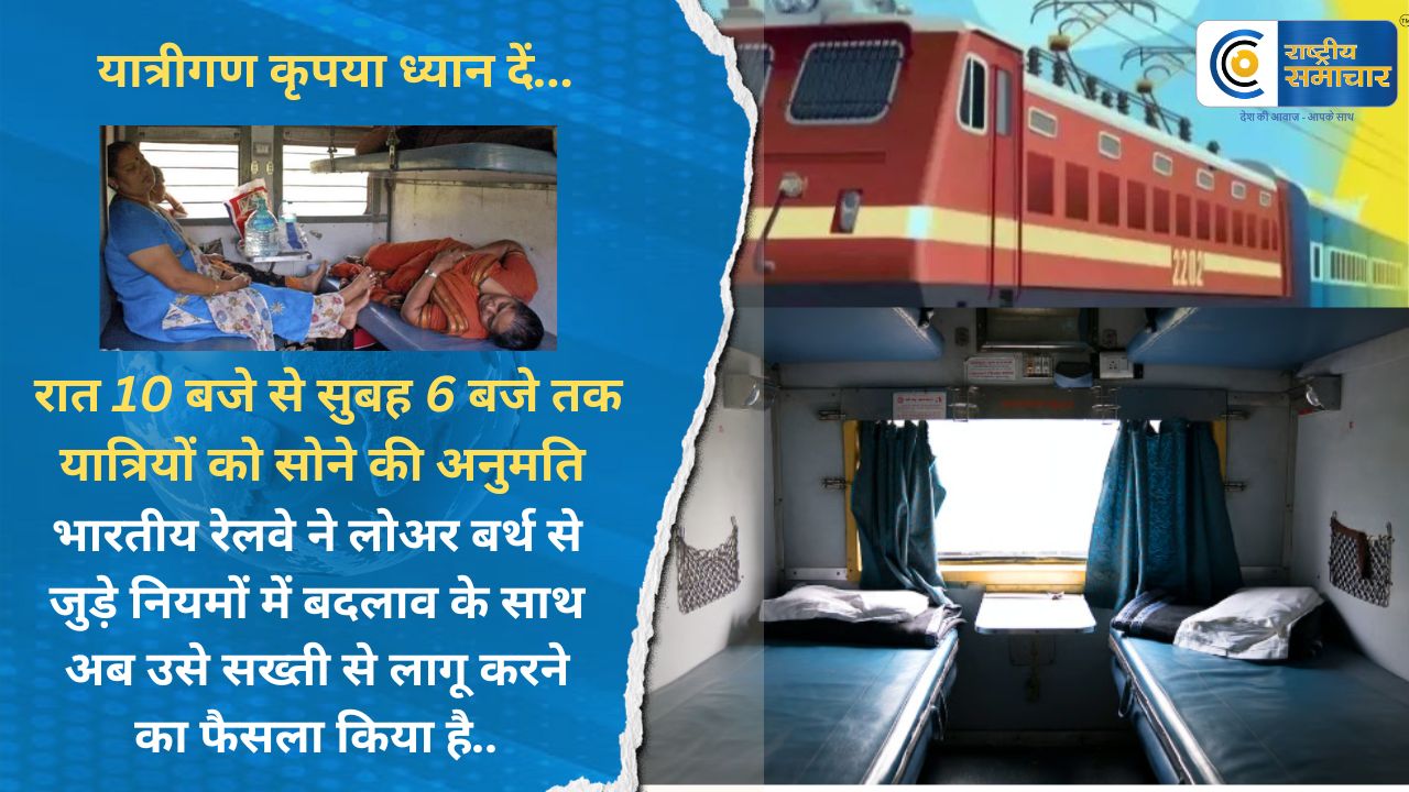 #ट्रेन में अब सीट आवंटन की प्रक्रिया और बैठने को लेकर विवाद नहीं होगासोने-बैठने और सीट आवंटन के नियम सख्ती से लागू करेगा रेलवे