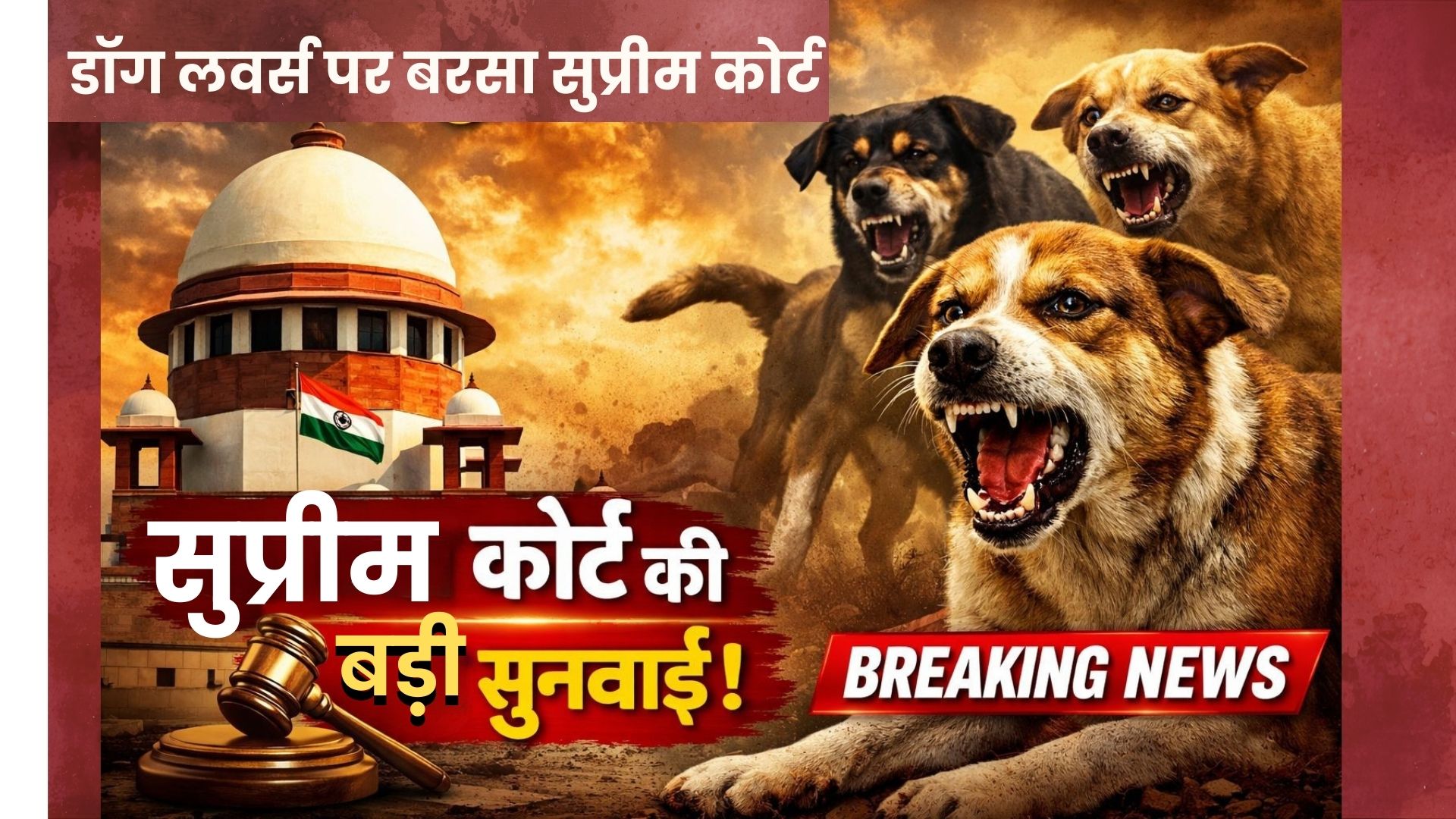#Supreme Court : क्या आपकी भावनाएं केवल कु्त्तों के लिए हैं...?   डॉग लवर्स पर बरसा सुप्रीम कोर्ट