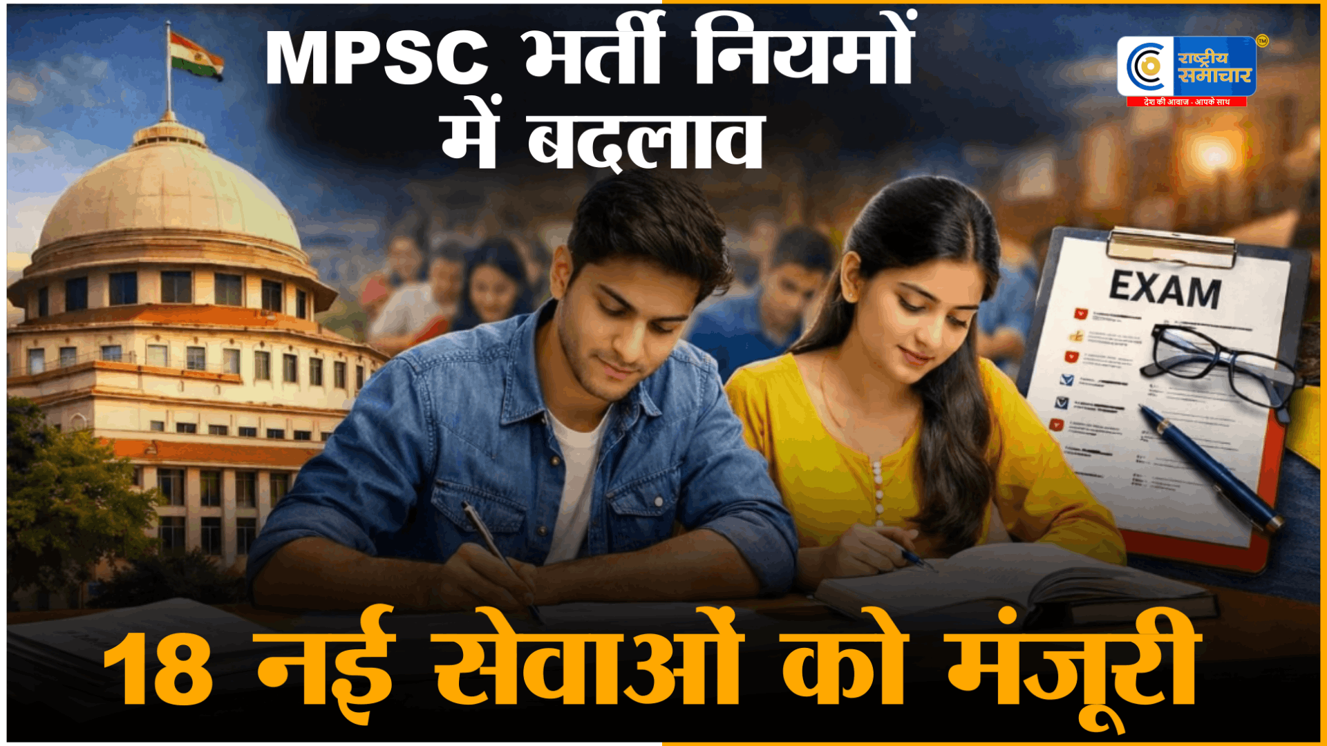 महाराष्ट्र सरकार का बड़ा फैसलाMPSC भर्ती नियमों में बदलाव, 18 नई सेवाओं का गठन मंजूर,574 सेवा प्रवेश नियमों में संशोधन